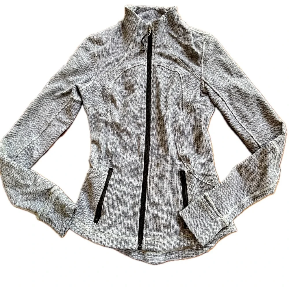 Lululemon Define Jacket‎ – Herringbone / Black & White – Size 4